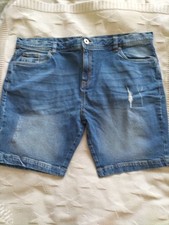 Firetrap London Mens Shorts Jeans Trousers size UK W40"/L7.5" NEW