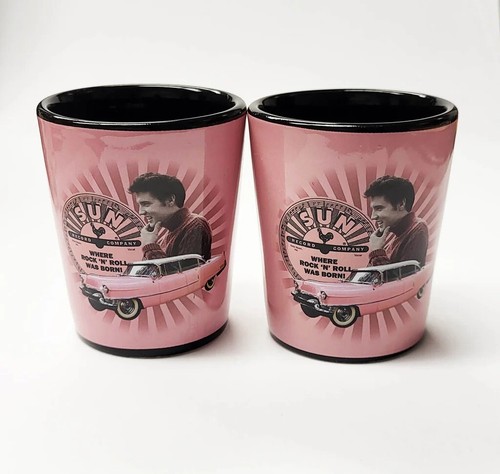 Elvis presley shot glass - elvis,