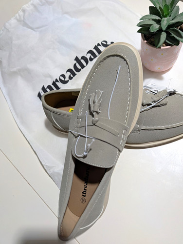 Threadbare mens grey faux - threadbare,