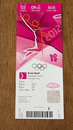 Ticket 2012 london olympics - ticket,