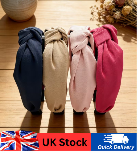 4pcs wide soft headband women - 4pcs,