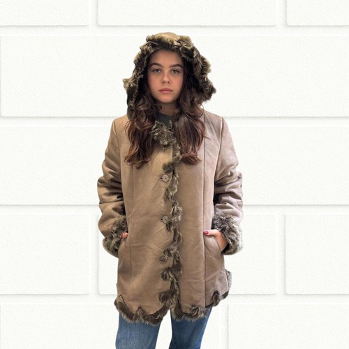 Vintage faux fur trimmed - vintage,