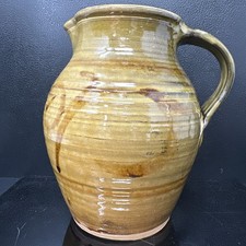 Clive Bowen early (1971-1975) Earthenware iron Decorated jug 18.5cm signed #2667