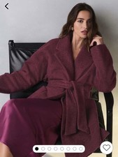 Next Burgundy Belted Coatigan Size Large RRP £45 Brand New With Tags Big Fitting