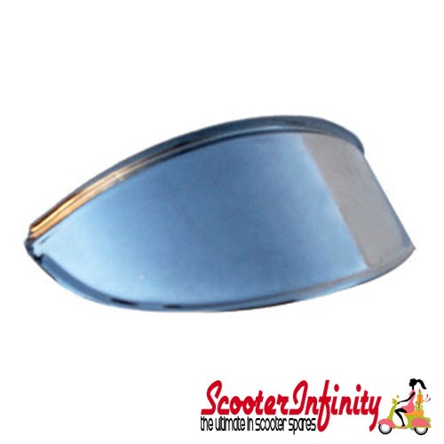 Headlight peak cap - headlight, (chrome)