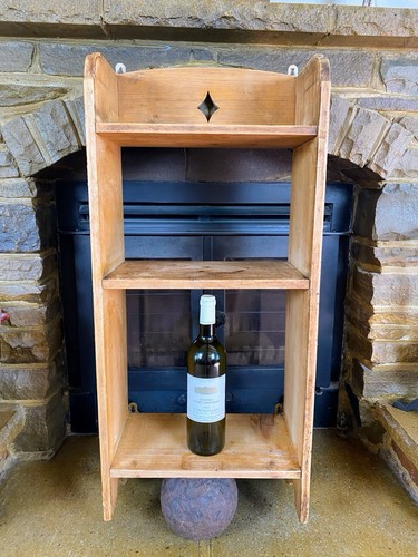 Vintage pine shelf old wooden - shelf,,