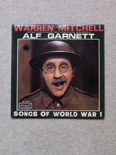 Songs of World War 1 Vinyl LP by Warren Mitchell Alf Garnett, 1967