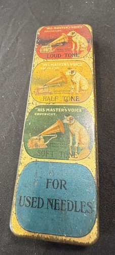 Hmv gramophone needles - hmv, tin