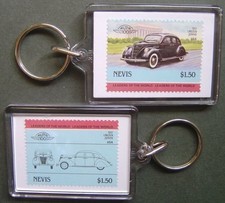 1937 lincoln zephyr - car, stamp