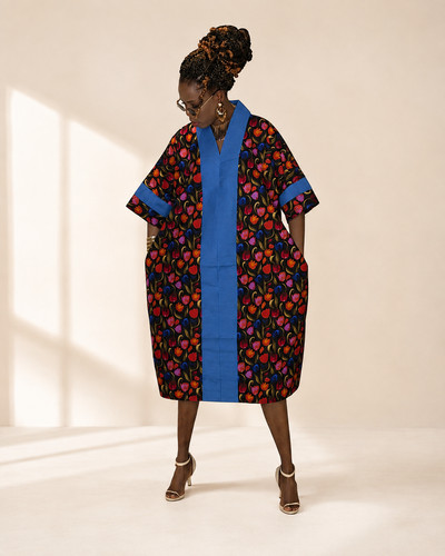 Ankara asooke short kaftan - ankara,