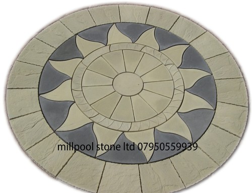 46m aztec sun circle patio - circle,