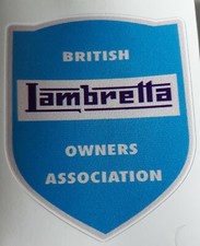 Lambretta owners association Scooter  Decal Sticker