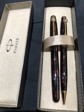 Parker Sonnet In Laque Firedance Medium 18k Nib Fountain Pen & Mech-Pencil 