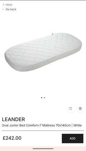 Leander oval junior bed - oval,