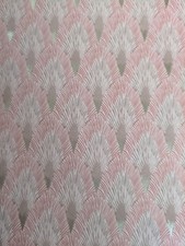 Remnant/Part Roll Art Deco Style Wallpaper Pink/ Gold Large Roll (1Kg) for craft
