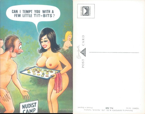 Nudist camp comic - , illustration