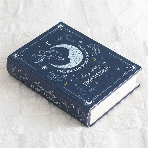 Blue moon book shaped - blue, storage