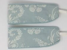 Laura Ashley Josette Duck Egg Blue Handmade Pair Of Curtain Tie Backs Piped Blue