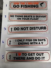 Mettalic Fishing Box Stickers Sea Coarse Fishing