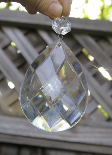 Vintage french drop - vintage, crystal