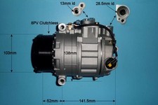 AutoAir Coolzone Aircon Compressor 14-0306P For Mercedes-Benz Lifetime Warranty