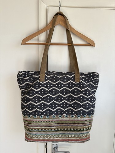 Lovely fatface woven boho tote - woven,