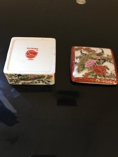 Satsuma japan trinket box - satsuma,