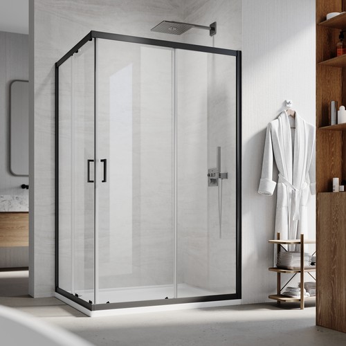 Corner entry shower enclosure - corner,