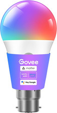 Govee RGBWW Smart Bulb, Wifi LED Light Bulb B22, 9W, 800LM, Music Sync, 16 Milli