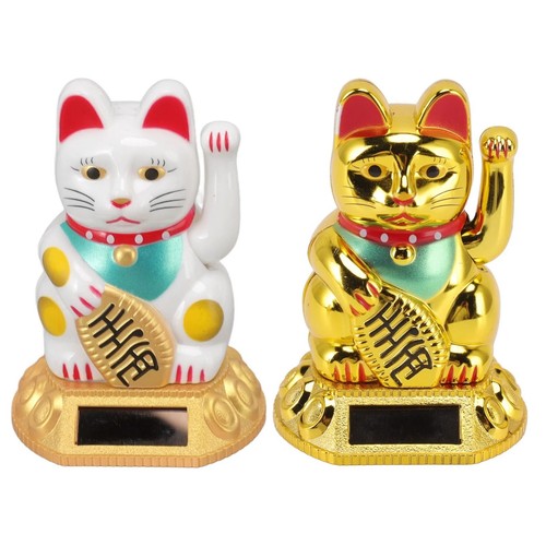 Chinese lucky waving cat - waving,