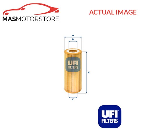 Engine oil filter ufi 2504800 - engine,