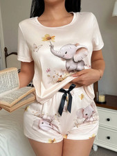 ELEPHANT animal floral Women