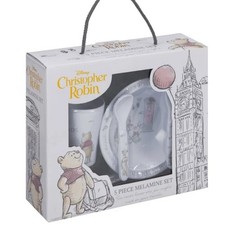 Disney Christopher Robin 5 Piece Dinner Set Melamine    - NEW Disney Boxed