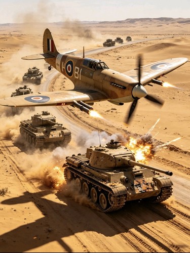 Ww2 spitfire atacking german - atacking,