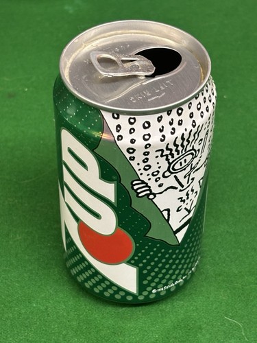 Vintage 7up drink - drink, can