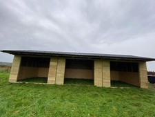 12ft x 36ft Field Shelter Block Animal Horse Static or Mobile  25mm T&G Cladding