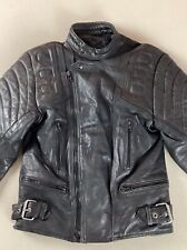 Vintage Richa Leather Biker Jacket Cafe Racer Jacket Size 40 - see size note
