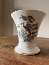 Wedgwood Bone China Kutani Crane Vase Made In England. Excellent Condition