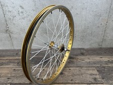 Araya 20” Bmx Front Wheel Gold 20x1.75 Helico Matic Hub Vintage Old School Bmx 