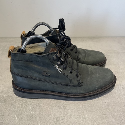 Lacoste green leather delevan - green,