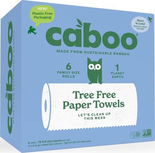 Caboo tree free paper towels - towels, 6
