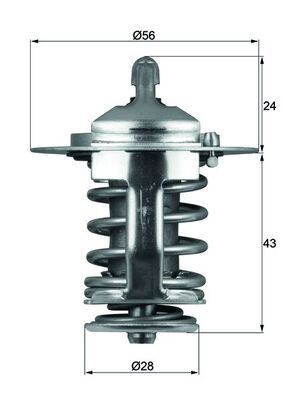 Thermostat coolant mahle tx - coolant,