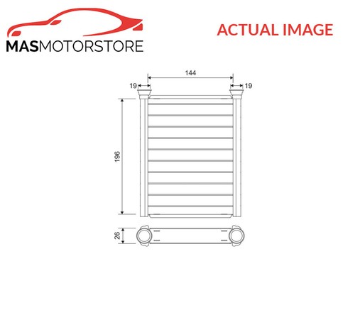 Heater radiator exchanger lhd - heater,