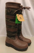 REQUISITE SHELBY WATERPROOF COUNTRY BOOTS BROWN SIZE 4 EU 37 RRP £219.00