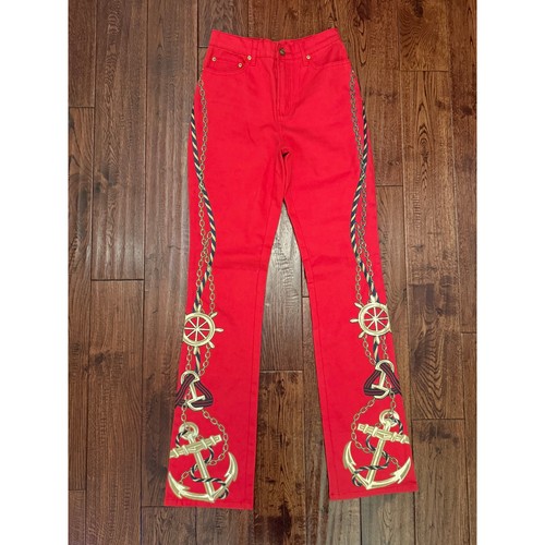 Red nautical anchor - red,