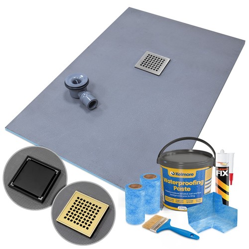 Wet room shower tray - room, former