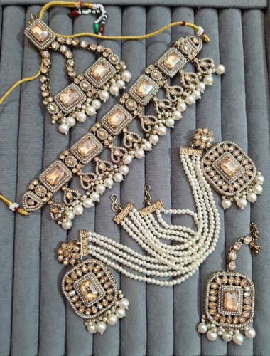 Kundan choker necklace set - choker,