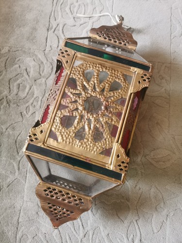 Vintage large moroccan pendant - vintage,