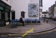 Photo 12x8 Decorative Bench Narberth/Arberth Nice change to have a bench  c2013