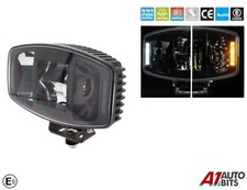 1X 10'' Led Jumbo Oval Spot Light White Amber For Scania 4 Series High Low Cab